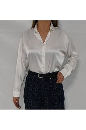 پیراهن سفید زنانه رگولار BASIC.ES - کد 892420330