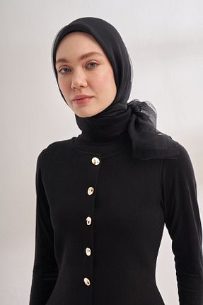 روسری مشکی 100 x 100 ARMANDA - کد 892509953