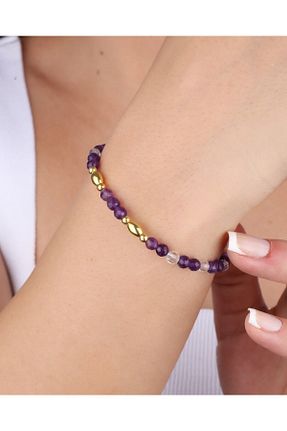 دستبند نقره رنگی زنانه 925 عیار MEKS PRIVE - کد 893602105