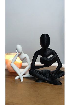 اجسام تزئینی و بیبلو سفید پلاستیک GİZZSTORE HOME - کد 892434699