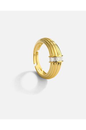 انگشتر نقره طلائی زنانه 925 عیار MEKS PRIVE - کد 892479770