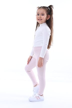 ساق شلواری صورتی بچه گانه بافت Kyex - کد 893732659