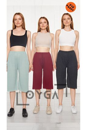 پائین تنه راحتی زرشکی زنانه مخلوط پلی استر Oyga - کد 743670413