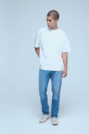 شلوار جین آبی مردانه پاچه لوله تفنگی Forever 21 - کد 892490782