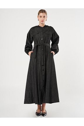 لباس مشکی زنانه بافتنی Kayra - کد 904689934