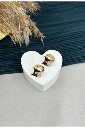 گوشواره استیل (فولاد) طلائی بچه گانه استیل (فولاد) takinintonlari - کد 892501292