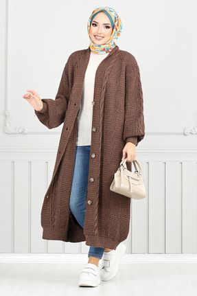 رویه حجاب قهوه ای زنانه رگولار ModaMerve - کد 893795984