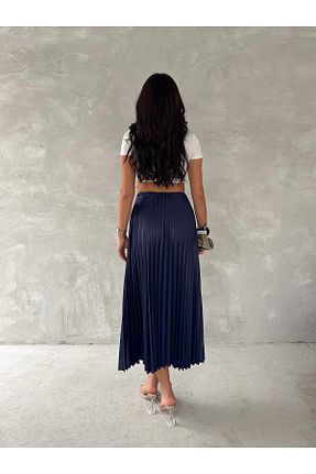 دامن سرمه ای زنانه پارچه Fanori Woman - کد 892642264