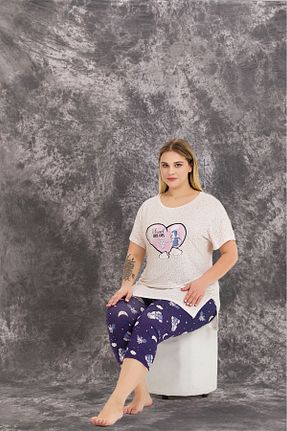 ست لباس راحتی نباتی زنانه طرح دار Lady Lingerie - کد 892547984
