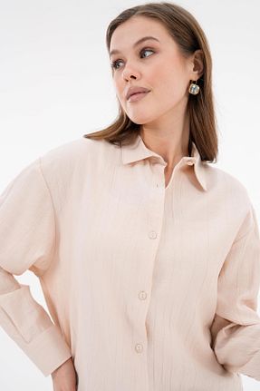 پیراهن طوسی زنانه اورسایز minaaise - کد 893802566