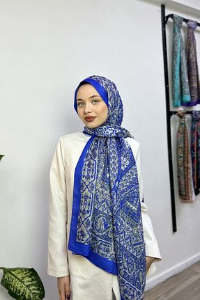 شال بنفش زنانه پنبه ای hkpolo - کد 892572713