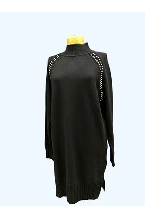 تونیک حجاب مشکی زنانه تریکو Ghisa - کد 893891242