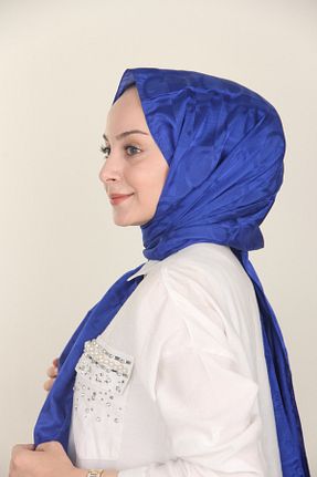 دستمال گردن سرمه ای زنانه مخلوط پلی استر Siyane - کد 892579899