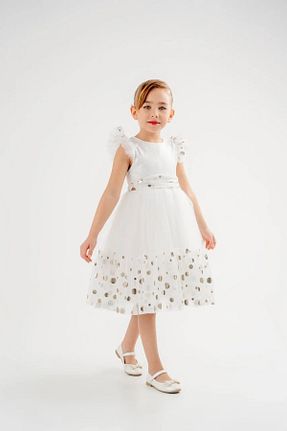 لباس سفید بچه گانه توری Eray Kids - کد 877135334