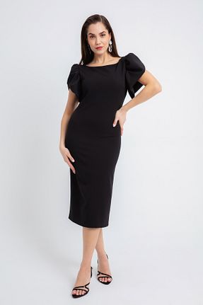 لباس مشکی زنانه بافتنی Lafaba - کد 892614341