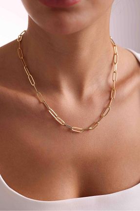 گردنبند طلا رنگی زنانه 14 عیار Bayar Gold - کد 894002801
