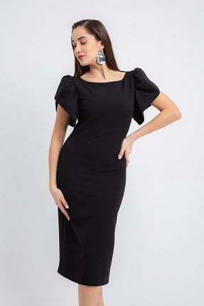 لباس مشکی زنانه بافتنی Lafaba - کد 892614341
