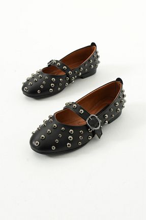 بابت مشکی زنانه چرم لاکی Gökçe Shoes - کد 892664832
