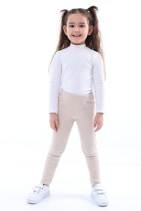 ساق شلواری بژ بچه گانه بافت Kyex - کد 894053654