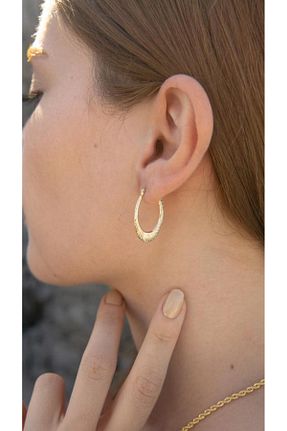 گوشواره طلا طلائی زنانه 14 عیار Tufanlar Kuyumculuk - کد 327457795