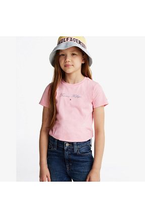 تیشرت صورتی بچه گانه رگولار Tommy Hilfiger - کد 894080351