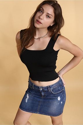 بلوز مشکی زنانه ساده Devinka - کد 95812025