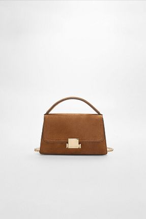 کیف دوشی سرمه ای زنانه پلی استر Stradivarius - کد 890660381