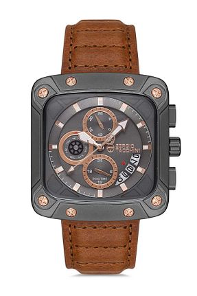 ساعت مچی قهوه ای مردانه 45 میلی متر Sergio Tacchini - کد 244811032