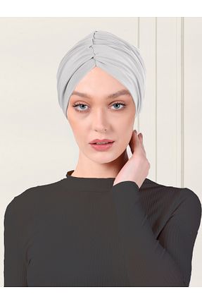 روسری طوسی ساده ada sanatsal - کد 762251014