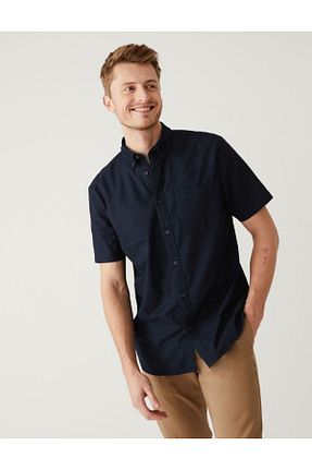 پیراهن سرمه ای مردانه رگولار Marks & Spencer - کد 305004406