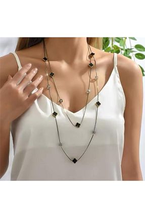 گردنبند جواهر طلائی زنانه فلزی Pelin Aksesuar - کد 890695062