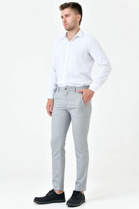 شلوار طوسی مردانه پنبه - پلی استر - الاستین WorkMan - کد 890715364