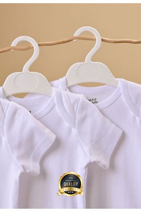 بادی و سرهمی نوزادی سفید بچه گانه %100 پنبه Huggy Mommy - کد 869169641