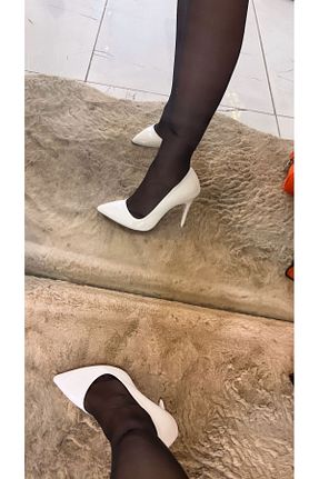 کفش استایلیتو سفید پاشنه نازک YAHO SHOES - کد 891732526
