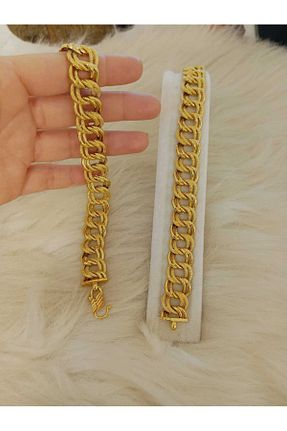 دستبند استیل (فولاد) طلائی زنانه روکش طلا NİŞANTAŞI ACCESSORİES - کد 890751237