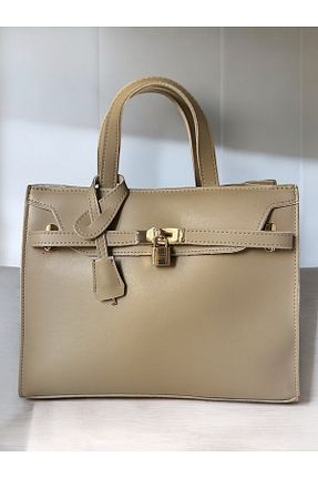 کیف دوشی بژ زنانه چرم مصنوعی MARSİLYA - کد 890761870