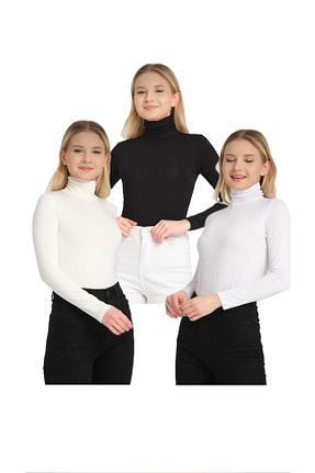 بلوز حجاب سفید ویسکون YCG GİYİM - کد 890756740