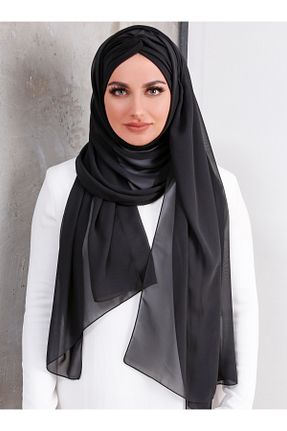 شال مشکی زنانه شیفون Differenza - کد 890770574