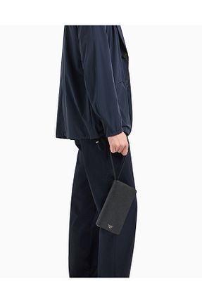کیف پول مشکی مردانه ابعاد بزرگ Emporio Armani - کد 890803182