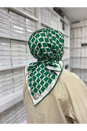 روسری سبز پلی استر Armine - کد 890802330