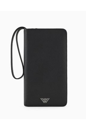 کیف پول مشکی مردانه ابعاد بزرگ Emporio Armani - کد 890803182