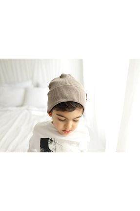 کلاه پشمی قهوه ای زنانه پنبه ای lungi store - کد 890755337