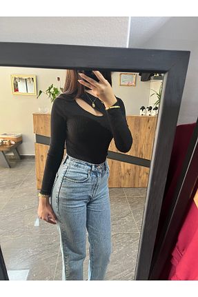شلوار جین آبی زنانه پاچه لوله تفنگی BRN Butik - کد 890845698
