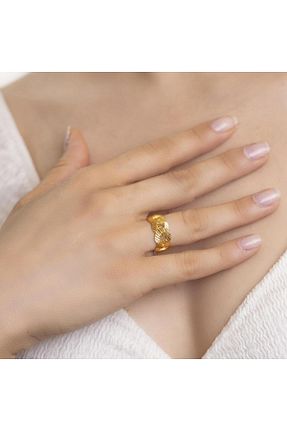 انگشتر طلا طلائی زنانه 22 عیار YİĞİTBAŞI - کد 891764407