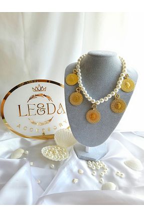 گردنبند مروارید بژ LE&DA Accessory - کد 866049325