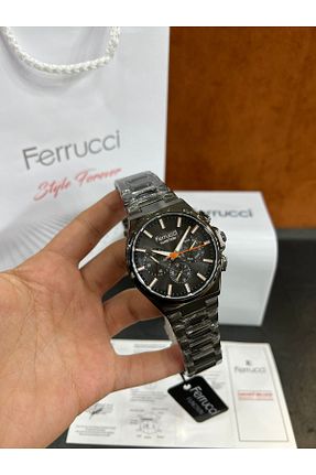 ساعت مچی مشکی مردانه 44 میلی متر Ferrucci - کد 890849420