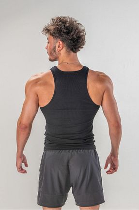 رکابی اسپرت مشکی مردانه پنبه - الاستین iac iron athletics club - کد 890884383