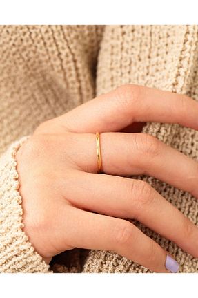 انگشتر نقره طلائی زنانه زیرکن MEKS PRIVE - کد 890905993
