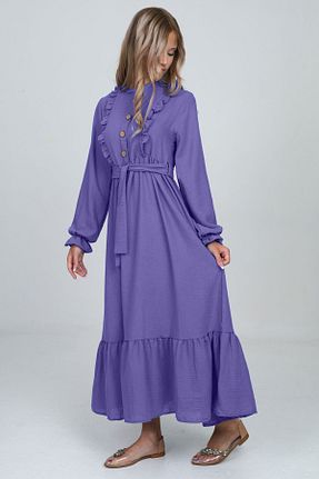 لباس حجاب بنفش بچه گانه Jile Dalikda - کد 917402179