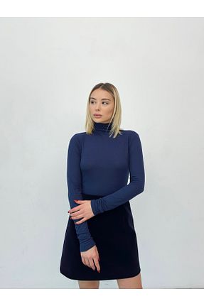 بلوز سرمه ای زنانه ساده Somut istanbul - کد 890916895